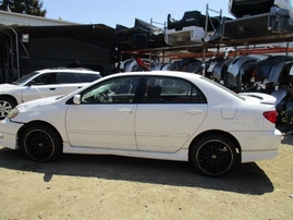 2007 TOYOTA COROLLA S WHITE 4DR 1.8L MT Z15989